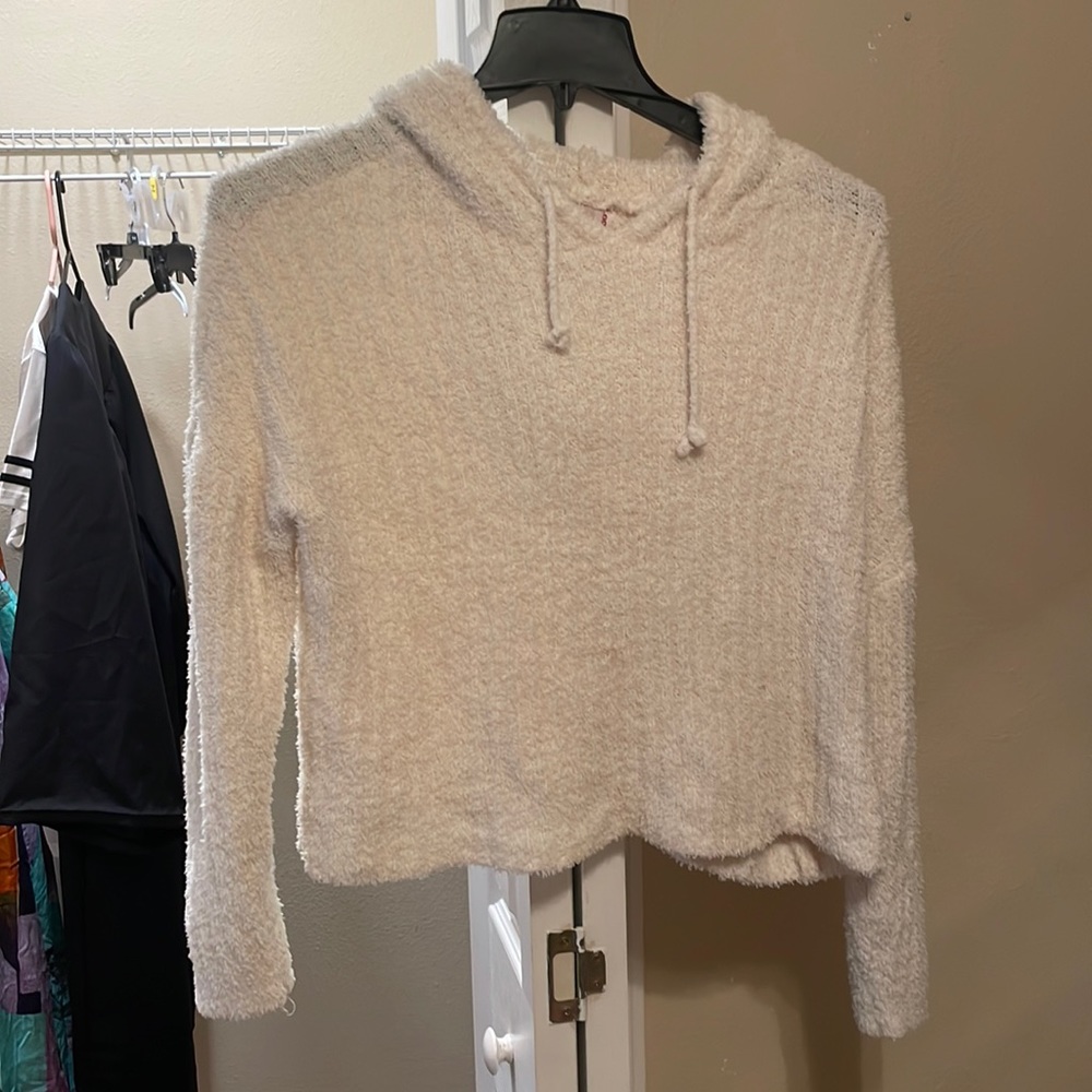 Fuzzy sweater shirt